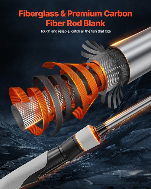 IM6 Carbon Fiber Spinning Rod & Reel Combo