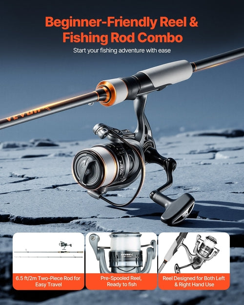 IM6 Carbon Fiber Spinning Rod & Reel Combo