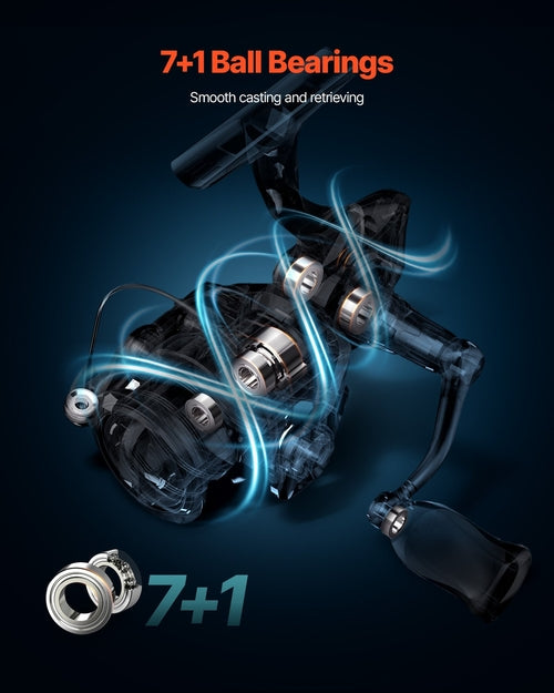 IM6 Carbon Fiber Spinning Rod & Reel Combo