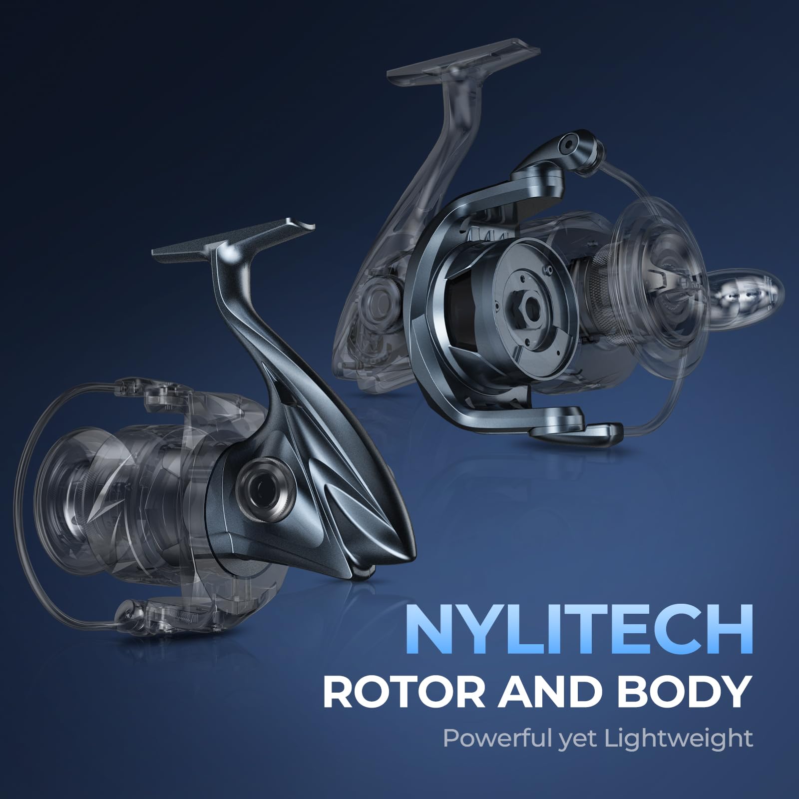 KastKing ReKon Saltwater Fishing Rod and Reel Combo, Fishing Poles & Reels Combo, Graphite Blank, Zirconia Rings, NyliTech Frame & Rotor, EVA Handle, Uplock Reel Seat