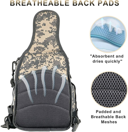 LUXHMOX Waterproof Fishing Tackle Backpack
