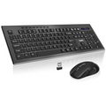 Slim Wireless Keyboard & Mouse Combo – Whisper-Quiet, 4000 DPI, One Nano Receiver