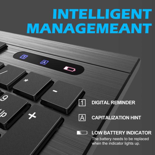 Slim Wireless Keyboard & Mouse Combo – Whisper-Quiet, 4000 DPI, One Nano Receiver