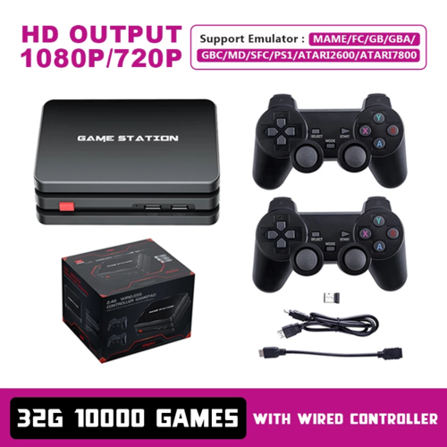 Wireless Game Console with 10,000+ Built-In Games