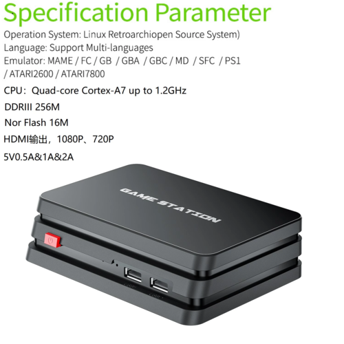 Wireless Game Console with 10,000+ Built-In Games