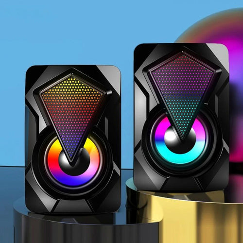Dragon RGB Computer Gaming Speakers – Powerful Bass, Breathing LED, USB Powered