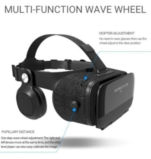 Dragon VR Headset with Bluetooth Controller – 3D Stereo Gaming, 120° FOV, Fits 4.7"–6.0" Phones