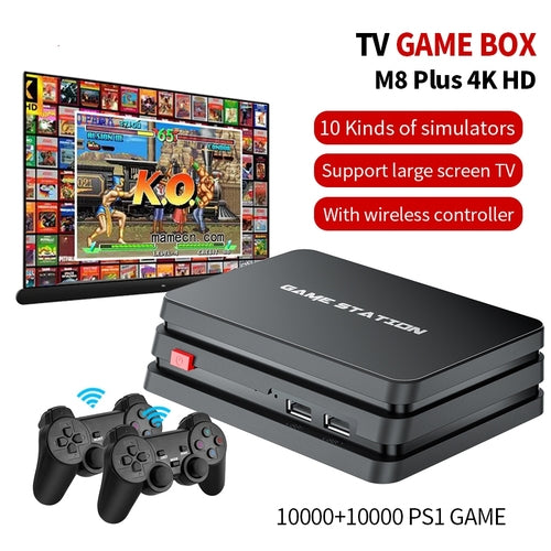 Wireless Game Console with 10,000+ Built-In Games