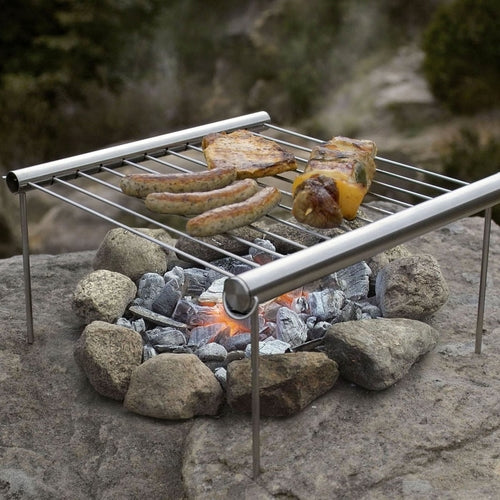 Grilliput Portable Camping Grill – Stainless Steel