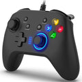 Wired Gaming Controller with Dual-Vibration – Ergonomic Joystick Gamepad, USB, 2M Cable