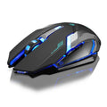 Ninja Dragon Stealth 7 Wireless Silent Gaming Mouse – LED Backlit, Rechargeable, 1600 DPI