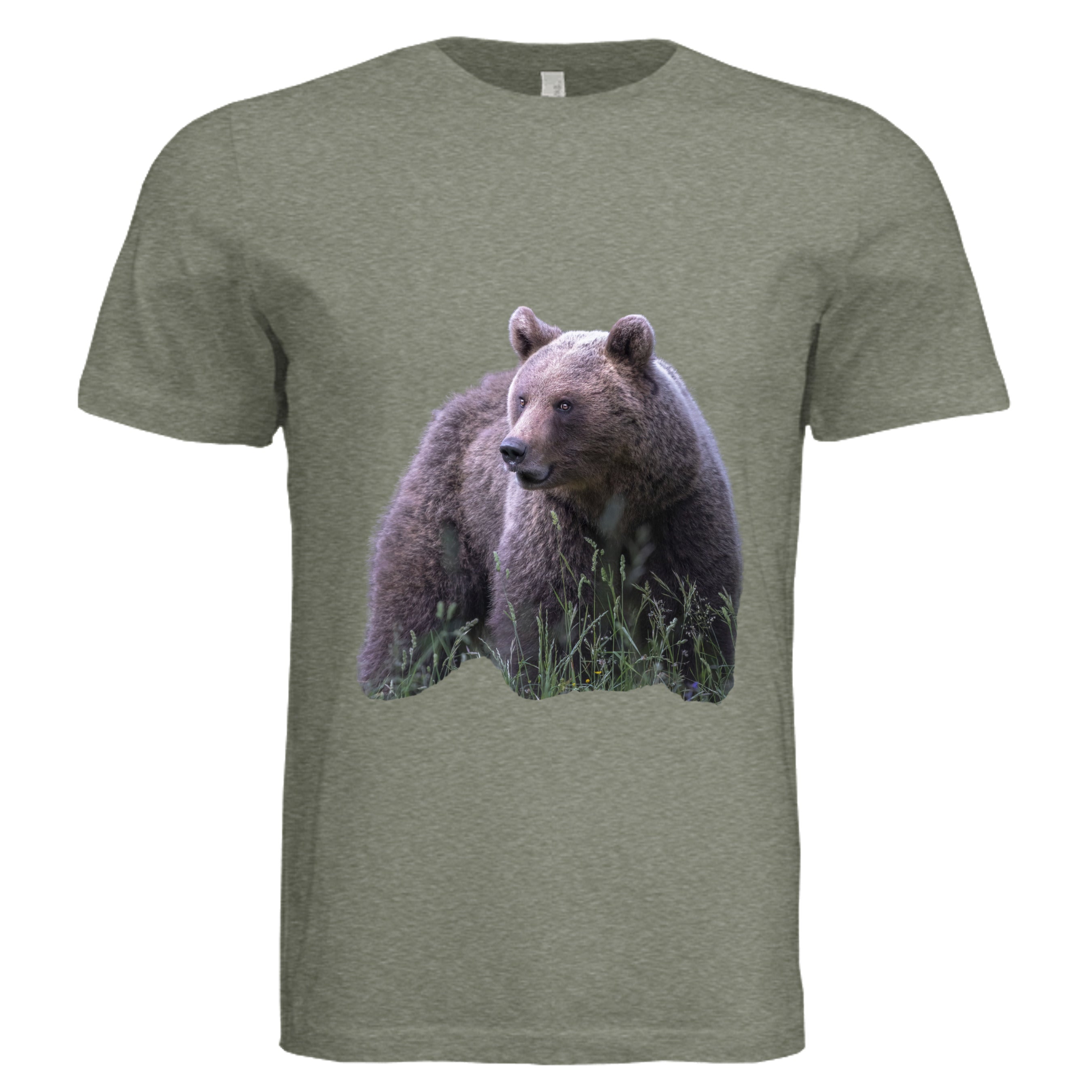 Military Green Triblend - 3413C - FRONT