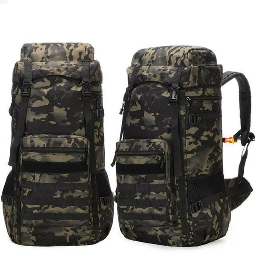 70L Waterproof Military Camping Backpack