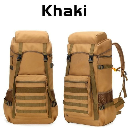 70L Waterproof Military Camping Backpack