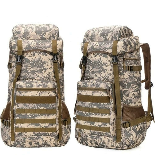 70L Waterproof Military Camping Backpack
