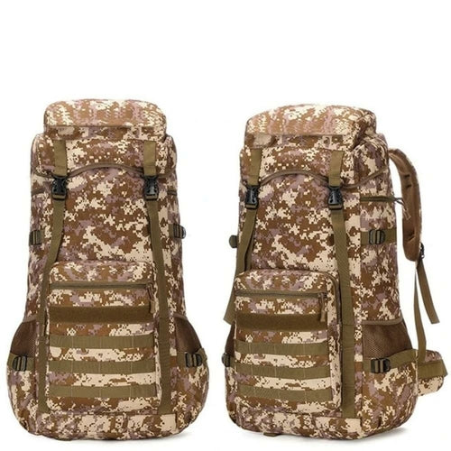 70L Waterproof Military Camping Backpack
