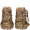 70L Waterproof Military Camping Backpack