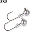 50pc Barbed Lead Head Jig Hook Kit for Soft Lures