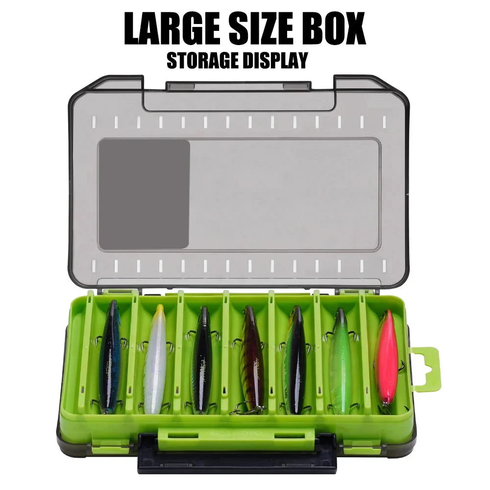 Double-Sided Fishing Tackle Box | Lightweight Lure Organizer for Anglers